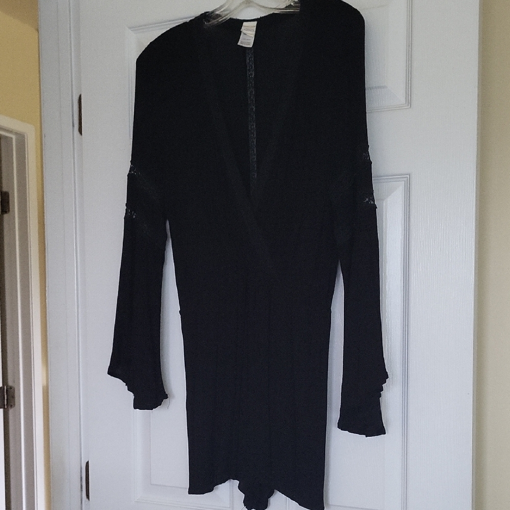 L*Space Black Romper Size M